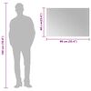 vidaXL Specchio da Bagno con Luci LED 90x60 cm