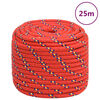 vidaXL Corda per barca Rossa 16 mm 25 m in Polipropilene