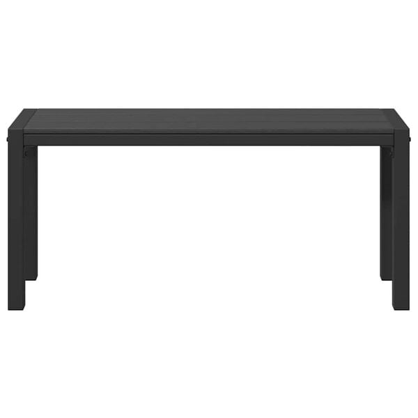 vidaXL Panchina da giardino Antracite 100 x 28 x 45cm Acciaio
