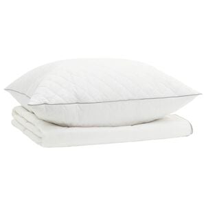 vidaXL Set di piumoni in piume d&rsquo;oca al 90% FULDA 2 pz 135 x 200 cm