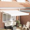 vidaXL Tenda Retrattile Bianco 350 x 250 cm Tessuto