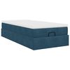 vidaXL Struttura Letto Pouf con Materasso 80x200 cm Velluto
