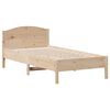 vidaXL Letto senza Materasso 75x190 cm in Legno Massello Pino