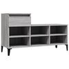 vidaXL Scarpiera Grigio Sonoma 102x36x60 cm in Legno Multistrato