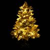 vidaXL Albero di Natale Preilluminato con Pigne Verde 120 cm PVC e PE