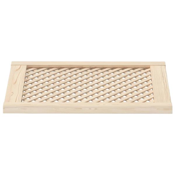 vidaXL Ante con Design a Reticolo 2 pz 49,5x69 cm in Legno di Pino