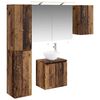 vidaXL Set di Armadi da Bagno 5 pcs Legno antico 50 x 14,5 x 70 cm