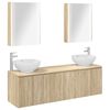 vidaXL Set di Armadi da Bagno 5 pz Rovere Sonoma Legno ingegnerizzato