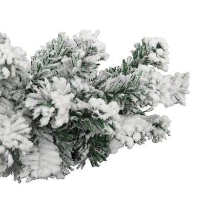 vidaXL Ghirlanda Natalizia con Neve Verde 20 m in PVC