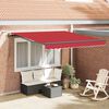 vidaXL Tessuto per Tenda con Rosso 300 x 250 cm Poliestere