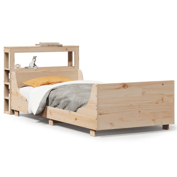 vidaXL Letto senza Materasso 75x190 cm in Legno Massello Pino