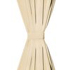 vidaXL Tende in Micro Raso 2 pz con Passanti 140x175 cm Beige