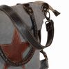 vidaXL Borsa Star Grigio scuro 63 x 41 cm Tela