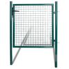vidaXL Cancello per Recinzione a una Porta 100x100 cm in Acciaio verniciato a Polvere