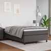 vidaXL Struttura Letto a Rete a Molle Grigio 120x200 cm in Similpelle