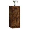 vidaXL Mobile a Parete Rovere Fumo 34,5x34x90 cm in Legno Multistrato