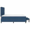 vidaXL Letto a molle con testiera Blu 180 x 200 cm Tessuto