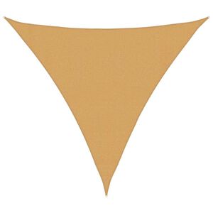 vidaXL Vela Parasole 160 g/m&sup2; Triangolare Sabbia 3,6x3,6x3,6 m in HDPE