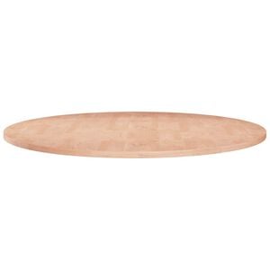 vidaXL Piano Tavolo Rotondo &Oslash;60x1,5 cm Massello di Rovere Non Trattato