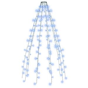 vidaXL Rete di Luce per Albero di Natale 150 LED Blu 150 cm