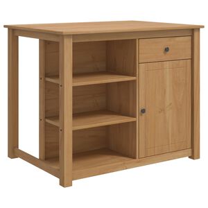 vidaXL Set isola da cucina 2 pz PANAMA Cera di Miele 112 x 77 x 90 cm