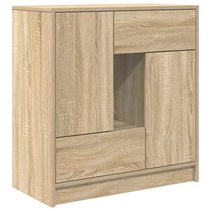 vidaXL Credenza con Cassetti e Ante Rovere Sonoma 70,5x34x74,5 cm