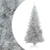 vidaXL Albero di Natale Artificiale con Supporto Argento 210 cm PET