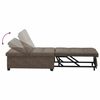vidaXL Divano letto Grigio scuro 194 x 67 x 82 cm Tessuto Huahua