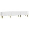 vidaXL Mobile TV 147 x 34,5 x 30 cm Bianco Lucido Legno ingegnerizzato