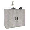 vidaXL Credenza Grigio Cemento 80x33x70 cm in Legno Multistrato