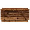 vidaXL Tavolino da Salotto con Luci LED Legno Antico 90x50x40 cm