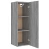 vidaXL Set Mobili Porta TV 8pz Grigio Sonoma in Legno Multistrato
