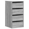 vidaXL Cassettiera Angolare Grigio Sonoma 40x41x76cm Legno Multistrato