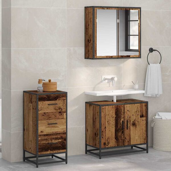 vidaXL Credenza Legno vecchio 35.5 x 35 x 76 cm