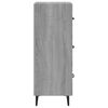 vidaXL Credenza Grigio Sonoma 34,5x34x90 cm in Legno Multistrato