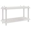vidaXL Unit&agrave; di scaffalatura 2 livelli 100 x 40 x 55,5 cm PP Bianco