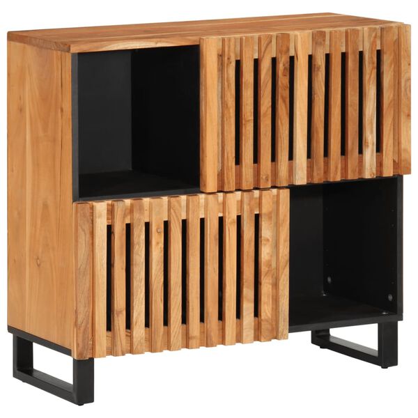 vidaXL Credenza 80x34x75 cm in Legno Massello di Acacia