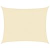 vidaXL Vela Parasole 160 g/m² Crema 6x8 m in HDPE