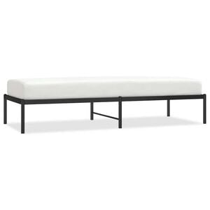 vidaXL Giroletto in Metallo Nero 75x190 cm