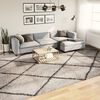 vidaXL Tappeto Shaggy PAMPLONA Pelo Lungo Beige e Antracite 300x400 cm