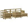 vidaXL Set Divani da Giardino 7 pz in Legno Impregnato di Pino