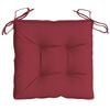 vidaXL Cuscini per Pallet 4 pz Rosso Vino 50x50x7 cm Tessuto Oxford