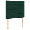 vidaXL Giroletto a Molle con Materasso Verde Scuro 120x190 cm Velluto