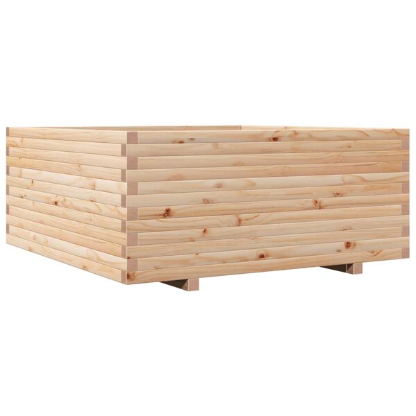vidaXL Fioriera da Giardino 110x110x49,5 cm in Legno Massello di Pino