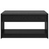 vidaXL Panca per ingresso con cuscino Rovere Nero 83 x 38 x 45 cm