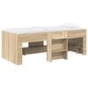vidaXL Letto Alto per Bambini Rovere Sonoma 90 x 190 cm