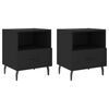 vidaXL Comodini 2 pz Neri 40x35x47,5 cm in Legno Multistrato