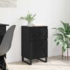 vidaXL Credenza Rovere nero 35 x 40 x 70 cm Legno multistrato