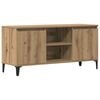 vidaXL Mobile TV Rovere Artigianale 102x35x50 cm in Legno Multistrato