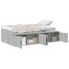 vidaXL Struttura del letto con cassetto Grigio Sonoma 70 x 190 cm